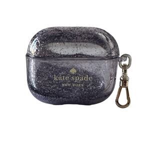 Kate Spade liquid glitter airpod 3 rd Generation Lilac Frost case NWOB